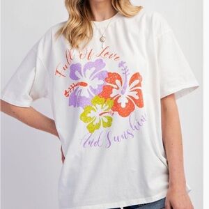 Easel White Graphic Tee